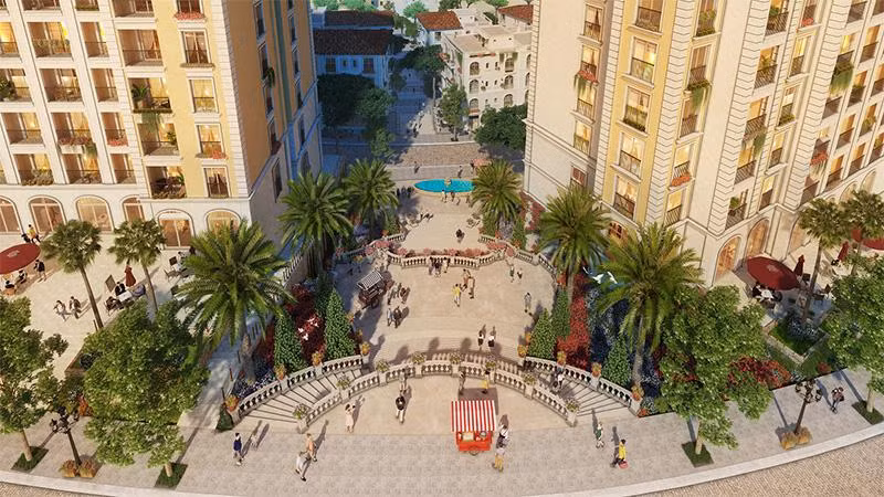 Với hệ thống tiện ích đầy đủ, “thị trấn Địa Trung Hải”, đặc biệt là shophouse The Center sẽ thu hút đông đảo du khách.