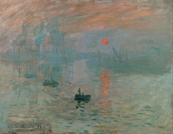Tác phẩm "Ấn tượng, mặt trời mọc" (1872) của Claude Monet