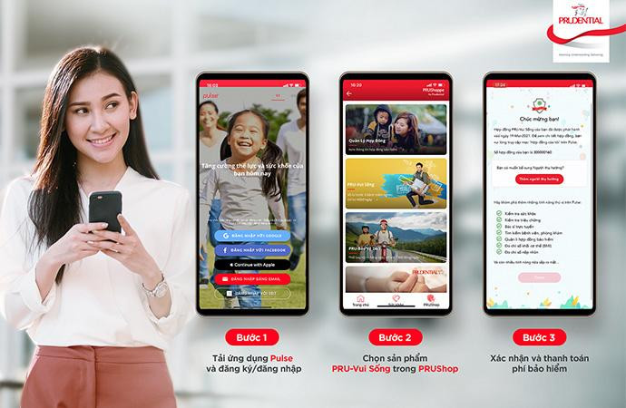 3 bước mua PRU-Vui Sống trên Pulse