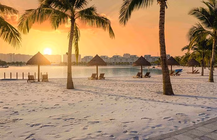 Hoàng hôn trên biển độc đáo tại Vinhomes Ocean Park