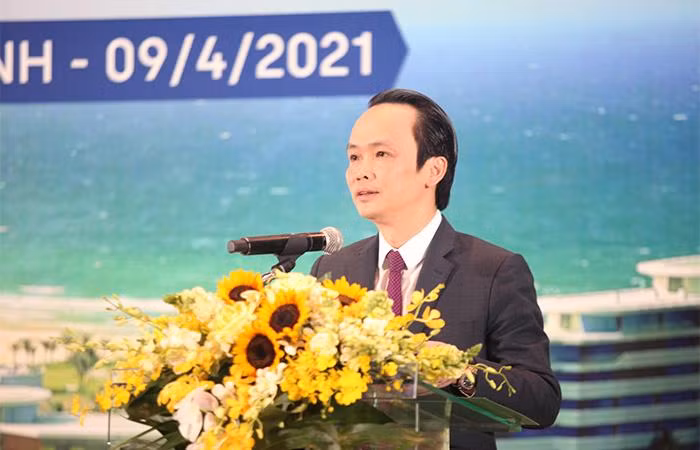 Ông Trịnh Văn Quyết - Chủ tịch HĐQT Tập đoàn FLC kiêm Chủ tịch HĐQT Bamboo Airway phát biểu tại sự kiện