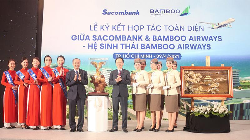Chủ tịch HĐQT Sacombank và Bamboo Airways tại sự kiện Chủ tịch HĐQT Sacombank và Bamboo Airways tại sự kiện