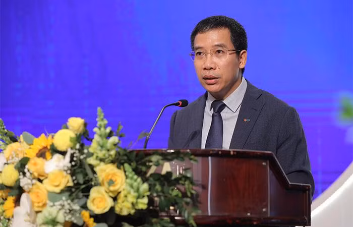 Lãnh đạo MB phát biểu tại Đại hội