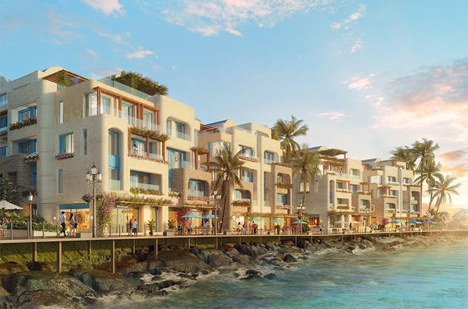 Phối cảnh phân khu biệt thự nghỉ dưỡng cao cấp The Sailing Bay tại Hòn Thơm