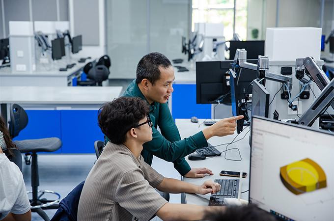 Sinh viên VinUni được tạo cơ hội nghiên cứu khoa học công nghệ ngay từ năm Nhất