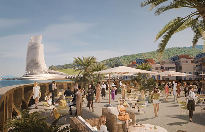 Phối cảnh nhà hàng Sun Iconic Hub tại Hon Thom Paradise Island