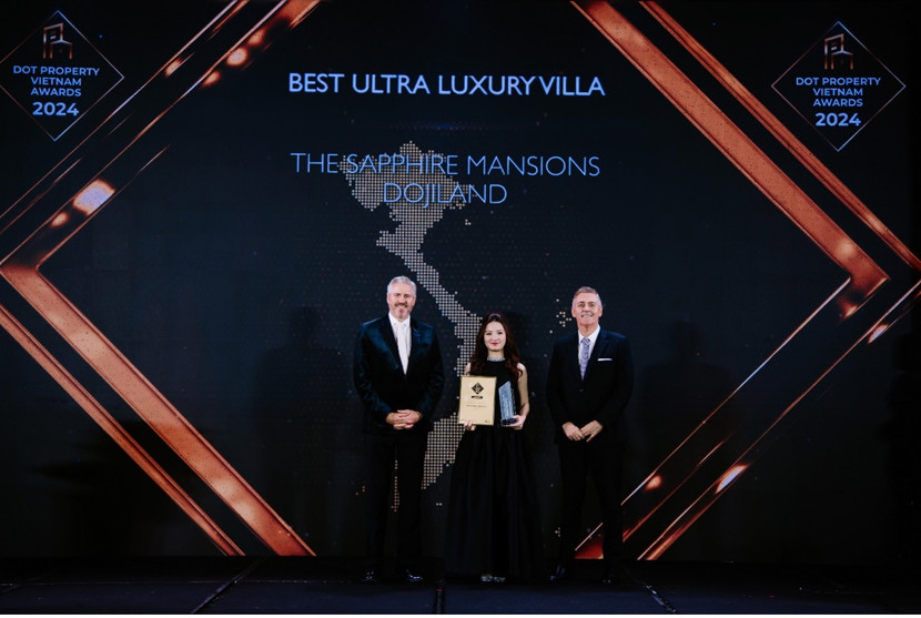 Đại diện DOJILAND nhận giải “Dự án biệt thự siêu sang tốt nhất Việt Nam 2024 Đại diện DOJILAND nhận giải “Dự án biệt thự siêu sang tốt nhất Việt Nam 2024