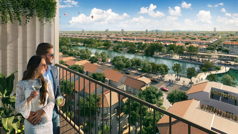 Art Residence nằm tại vị trí đắc địa và hưởng trọn cảnh quan thiên nhiên của khu vực. Ảnh phối cảnh minh họa