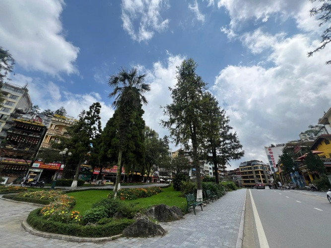 Đường xá tại Sa Pa sạch sẽ khô ráo Đường xá tại Sa Pa sạch sẽ khô ráo