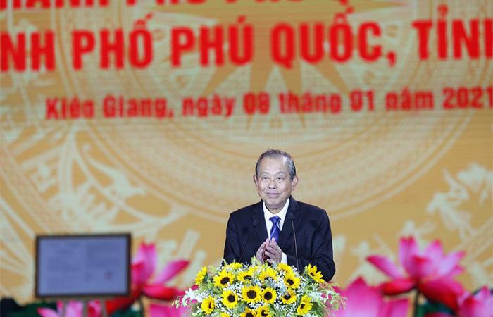 Phó Thủ tướng Thường trực Chính phủ Trương Hòa Bình phát biểu tại sự kiện Phó Thủ tướng Thường trực Chính phủ Trương Hòa Bình phát biểu tại sự kiện