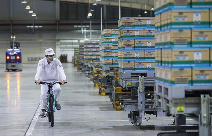 Họat động sản xuất của nhà máy do máy móc thực hiện với trình độ tự động hoá cao, con người chủ yếu đóng vai trò vận hành hệ thống điều khiển và kiểm tra giám sát