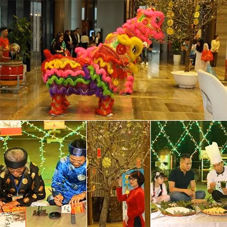 Du khách trải nghiệm chuỗi hoạt động Tết tại quần thể nghỉ dưỡng FLC Sầm Sơn (Ảnh: FLC Sầm Sơn)