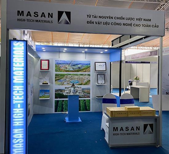 Gian hàng của Masan High-Tech Materials tại Triển lãm quốc tế Đổi mới sáng tạo Việt Nam 2021