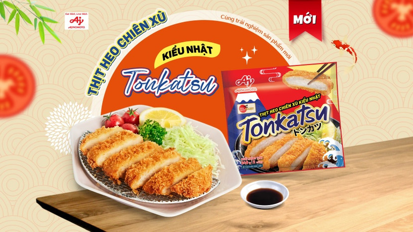 Bao bì sản phẩm Thịt heo chiên xù kiểu Nhật Tonkatsu vừa được ra mắt Bao bì sản phẩm Thịt heo chiên xù kiểu Nhật Tonkatsu vừa được ra mắt