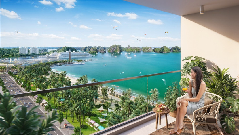 Căn hộ gần biển, sát vịnh như Sun Centro Town (thuộc Sun Elite City) luôn trong “tầm ngắm” của giới đầu tư. Ảnh: Sun Property.