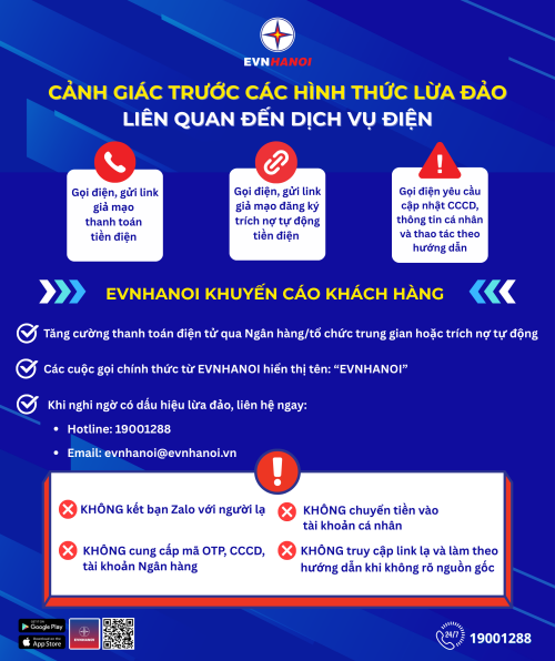 Cảnh giác trước các hình thức lừa đảo mạo danh ngành điện