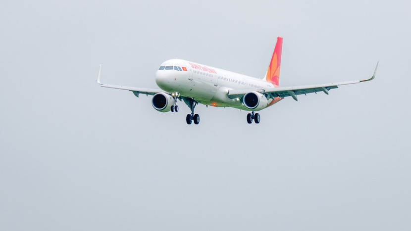 Ngày 1/11, hãng hàng không Sun PhuQuoc Airways khai thác chuyến bay đầu tiên. Ảnh: Ánh Dương.