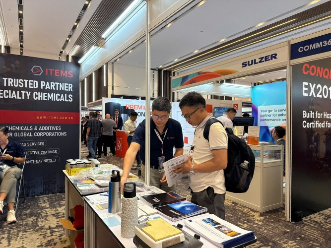 Gian hàng của Công ty cổ phần Vật liệu công nghệ sáng tạo tại VIIF 2024.