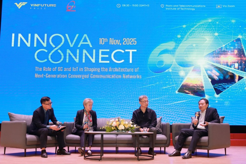 Các chuyên gia đã thảo luận về những xu hướng nghiên cứu mới nhất và những đột phá trong lĩnh vực 6G, Internet vạn vật (IoT) và truyền thông thông minh - Ảnh: VFP.