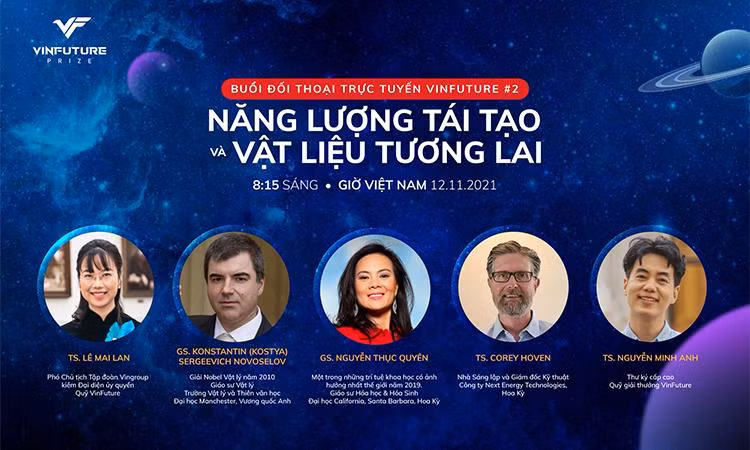 Các học giả sẽ tham gia đối thoại khoa học của VinFuture về “Năng lượng tái tạo và vật liệu tương lai”
