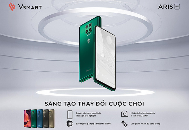 Với Aris Pro, VinSmart đã trở thành một trong số những hãng đầu tiên trên thế giới ứng dụng thành công công nghệ Camera ẩn dưới màn hình Với Aris Pro, VinSmart đã trở thành một trong số những hãng đầu tiên trên thế giới ứng dụng thành công công nghệ Camera ẩn dưới màn hình