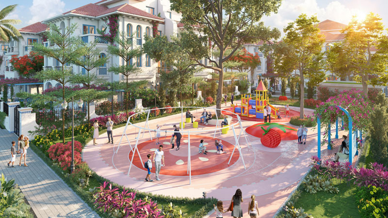 Sun Grand City Feria sở hữu 6 công viên, sân chơi thể thao theo phong cách Tây Ban Nha