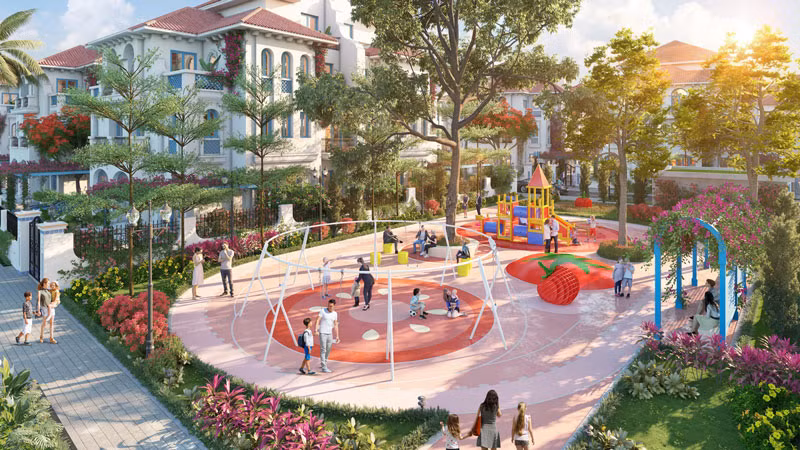 Sun Grand City Feria sở hữu 6 công viên, sân chơi thể thao theo phong cách Tây Ban Nha