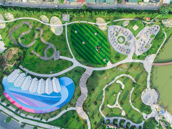 Bộ ba công viên liên hoàn rộng 16,3ha đã lên hình hài hoàn chỉnh