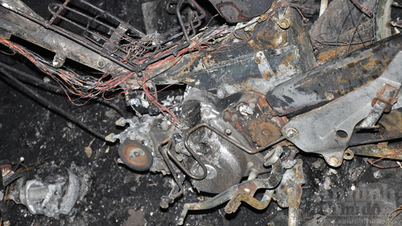 Cận cảnh Honda Spacy cháy rụi ảnh 7