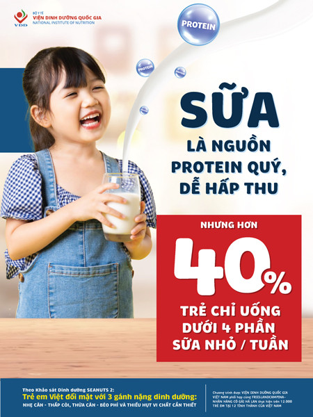 Nhiều năm làm tư vấn dinh dưỡng, TS. Hà cùng cộng sự luôn khuyên cha mẹ cho trẻ uống 2-3 khẩu phần sữa mỗi ngày, đặc biệt là vào bữa sáng.