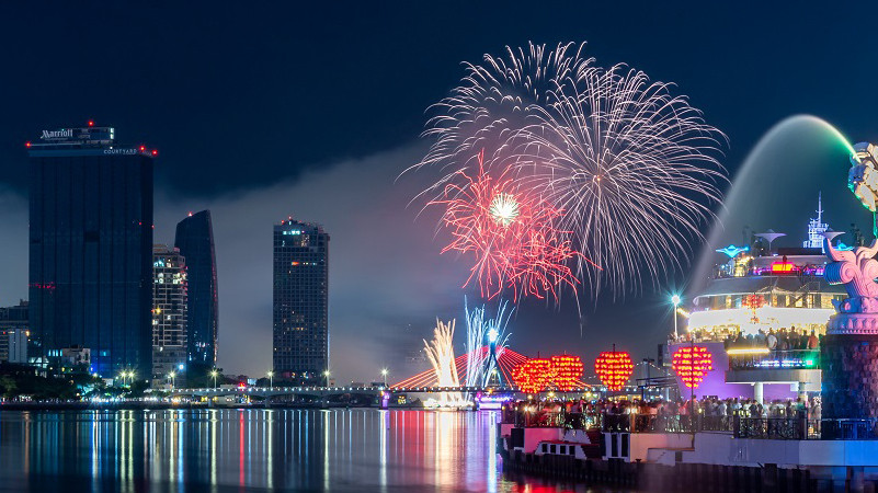 Lễ hội pháo hoa quốc tế Đà Nẵng - DIFF 2023. Ảnh Sun Group