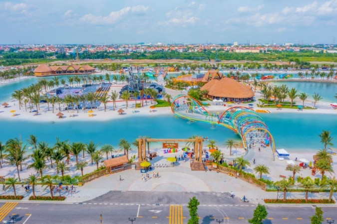 VinWonders Hà Nội Wave Park là một trong những công trình “hút” kỷ lục được kiến tạo tại “Quận Kinh đô” VinWonders Hà Nội Wave Park là một trong những công trình “hút” kỷ lục được kiến tạo tại “Quận Kinh đô”
