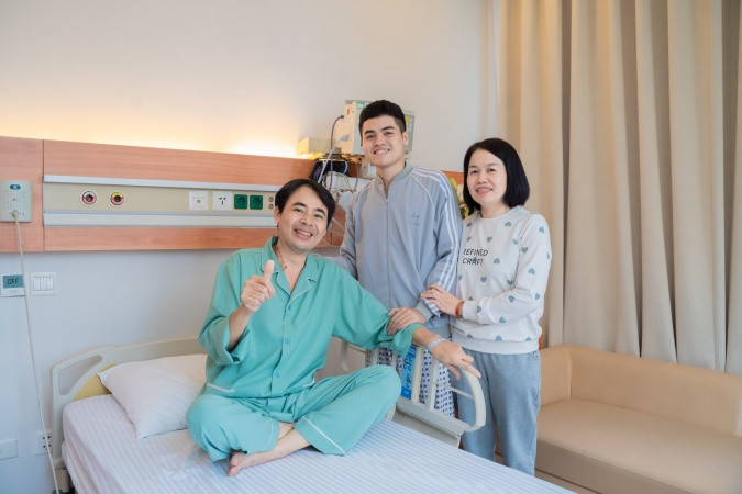 Gia đình anh P.T.A – Bệnh nhân được cứu sống ngoạn mục tại Vinmec nhờ ghép gan cấp cứu