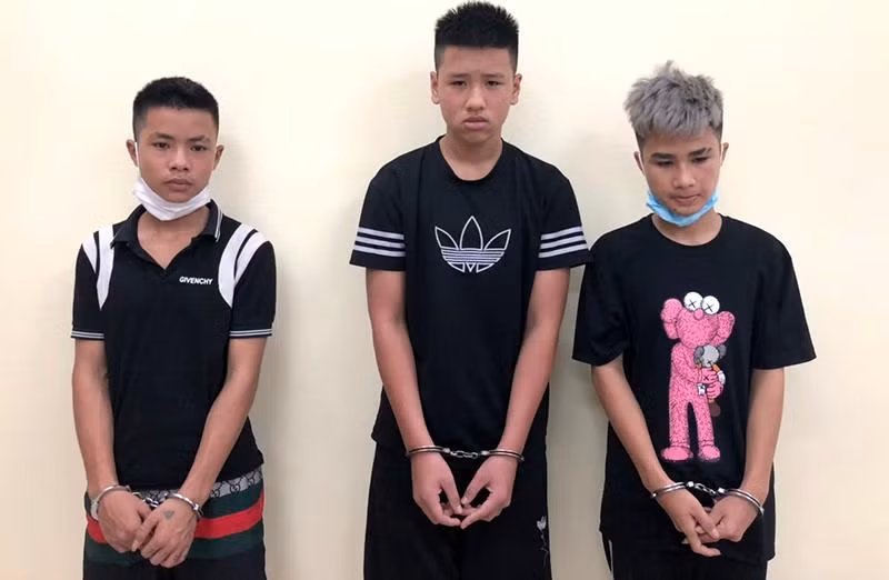 Cơ quan CSĐT CAH Chương Mỹ nhóm cướp "nhí" do Nguyễn Trịnh An Đạt cầm đầu, sa lưới sau 24h gây án