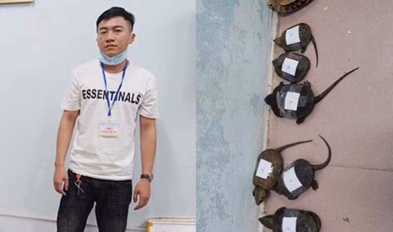 Đối tượng Nghĩa và một số tang vật liên quan