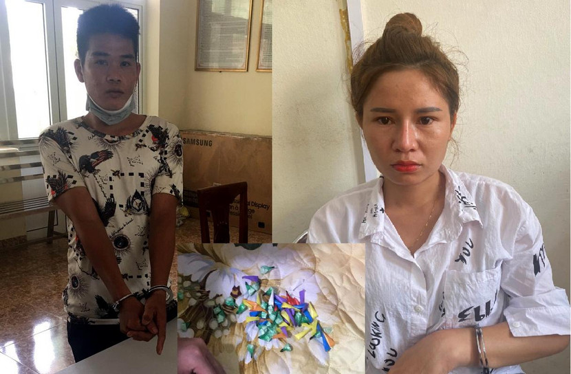 Đối tượng Yêu và Lả cùng tang vật liên quan