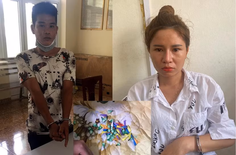 Đối tượng Yêu và Lả cùng tang vật liên quan