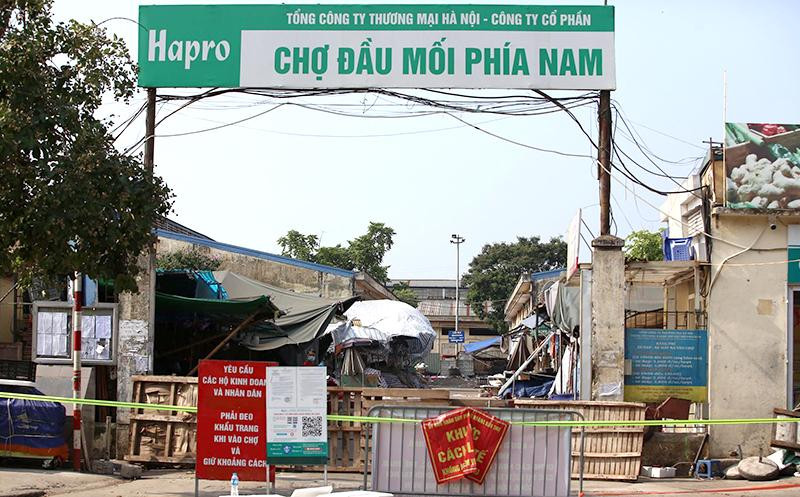 Chợ đầu mối phía Nam đã được phong toả và tạm dừng hoạt động Chợ đầu mối phía Nam đã được phong toả và tạm dừng hoạt động