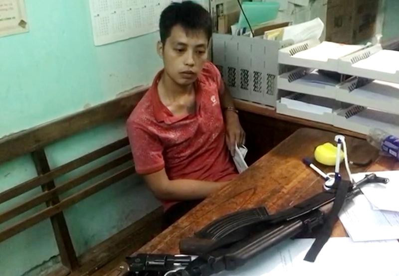 Đối tượng Tùng và một số tang vật liên quan