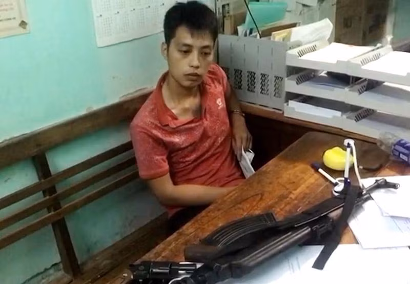 Đối tượng Tùng và một số tang vật liên quan