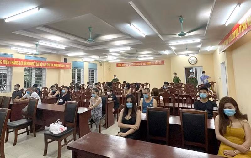 Qua test nhanh, 25/29 đối tượng dương tính với ma tuý
