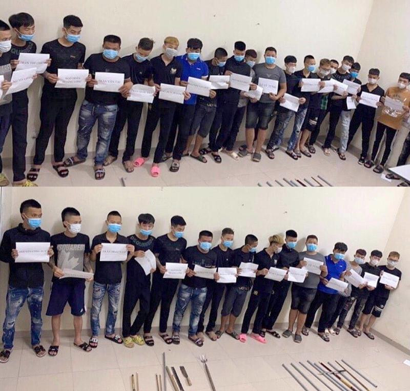 Hàng chục đối tượng mang hung khí đi giải quyết mâu thuẫn bị CATP Phủ Lý kịp thời ngăn chặn bắt giữ và xử lý