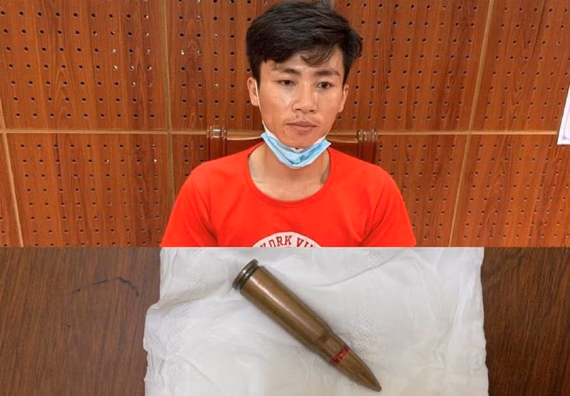 Đối tượng Đức cùng tang vật