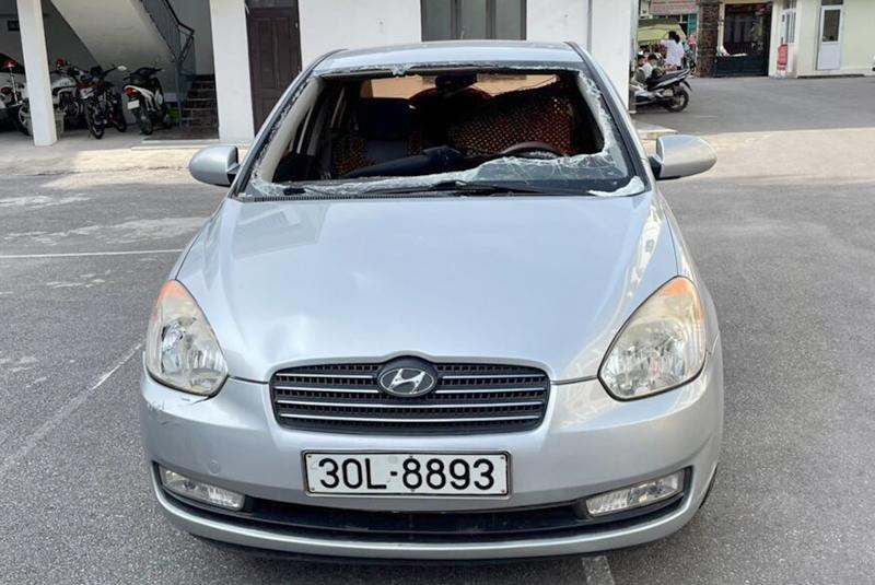 Chiếc xe An điều khiển gây tai nạn rồi bỏ trốn khỏi hiện trường