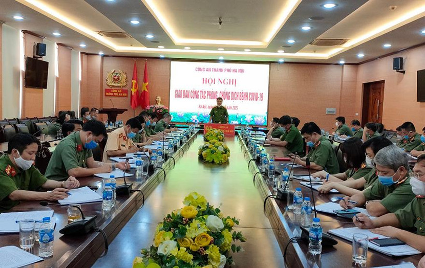 CATP Hà Nội tổ chức hội nghị giao ban công tác phòng, chống dịch Covid-19