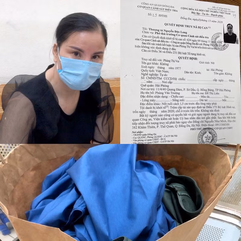 Đối tượng Vui và tang vật Đối tượng Vui và tang vật