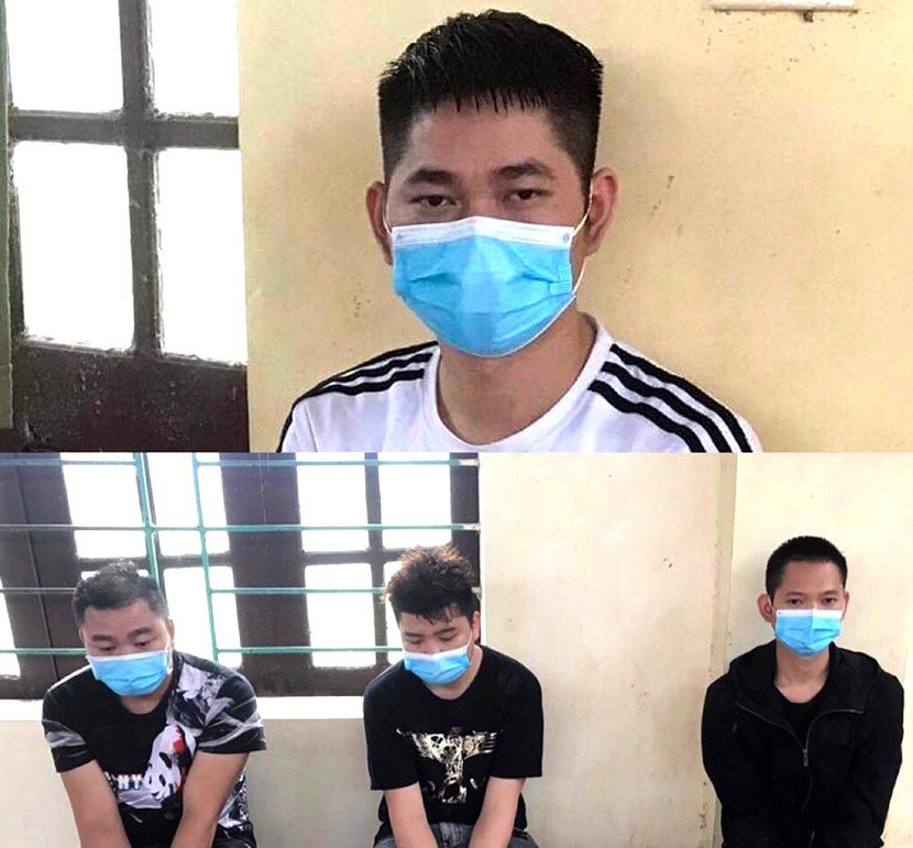 4 người Trung Quốc bị bắt giữ khi đang lang thang trên đường xã Thái Hoà, huyện Lập Thạch 4 người Trung Quốc bị bắt giữ khi đang lang thang trên đường xã Thái Hoà, huyện Lập Thạch