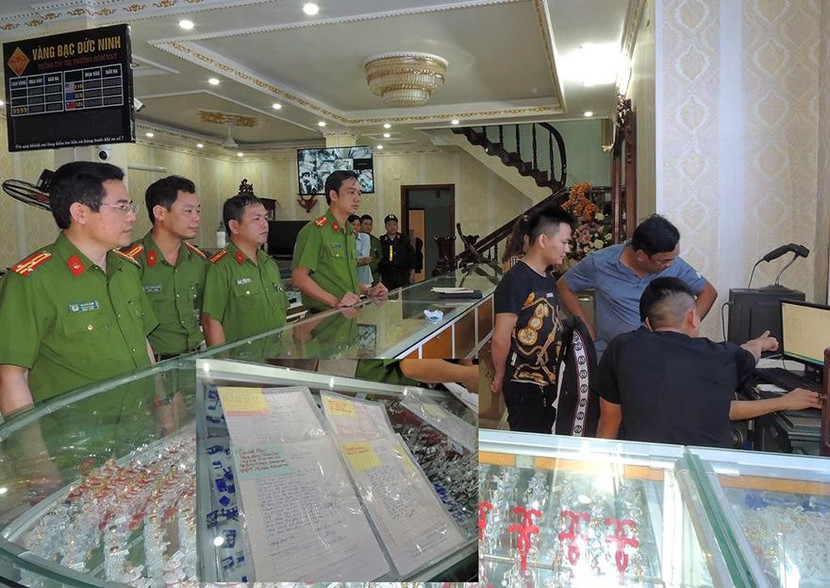 Lực lượng Công an tiến hành khám xét nơi ở của các đối tượng thu nhiều tang vật liên quan đến hoạt động cho vay nặng lãi Lực lượng Công an tiến hành khám xét nơi ở của các đối tượng thu nhiều tang vật liên quan đến hoạt động cho vay nặng lãi