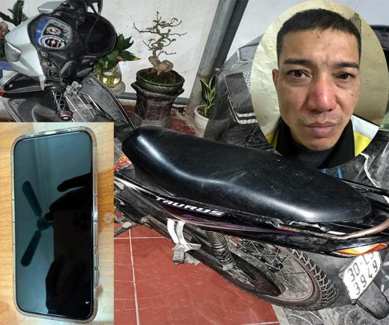 Đối tượng Hùng và tang vật