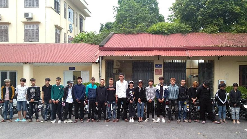 Hàng chục "quái xế" tuổi "teen" tụ tập đua xe trái phép được Công an huyện Tam Đảo kịp thời ngăn chặn